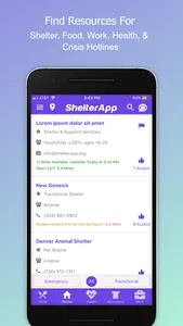 Homeless Resources-Shelter App screenshot 1