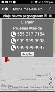Pasajero TaxinTime screenshot 2