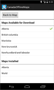 Canada Offline Maps screenshot 1