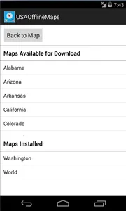 Mapas de Estados Unidos screenshot 1