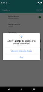 Trakapp screenshot 1