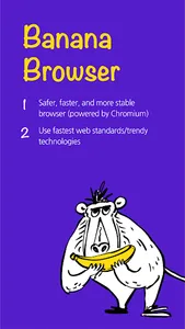Banana Browser: Adblock, Secur screenshot 0