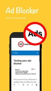 Banana Browser: Adblock, Secur screenshot 1