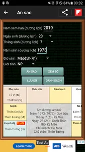 Tử vi toàn thư screenshot 1