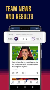 Barcelona Live — Soccer app screenshot 1