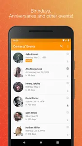 Contacts' Birthdays screenshot 0