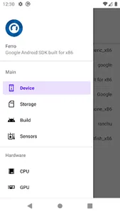 Ferro - System & Device info screenshot 0