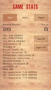 Meigstat - Basketball stats screenshot 2