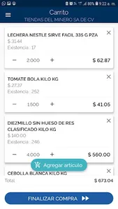 Pedidos TMinero screenshot 3