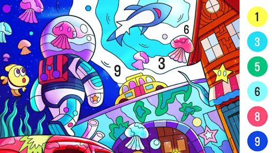 Coloring by number screenshot 13