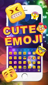 Cute Free SMS Emoji Keyboard screenshot 1