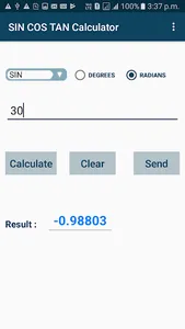 SIN COS TAN Calculator screenshot 1