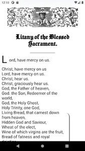 Catholic Litanies screenshot 1