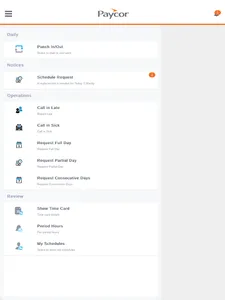 Paycor Time on Demand:Employee screenshot 1