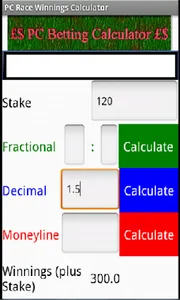 Betting Calculator screenshot 1