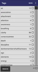 Tagged Notes screenshot 1