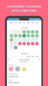 Period tracker  Cycle calendar screenshot 1