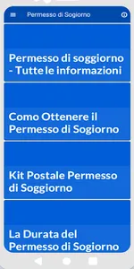 Permesso di Sogiorno Info screenshot 1
