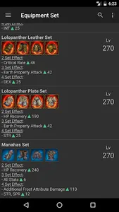 Equipment List Tree of Savior screenshot 6