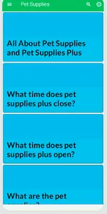 Pet Supplies Info screenshot 1