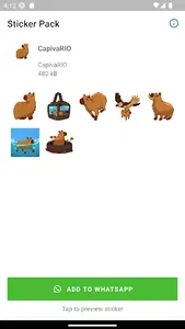 CapivaRIO Stickers screenshot 0