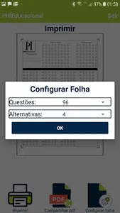 Phi Corretor OMR screenshot 1
