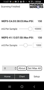 WEPS04 Sensors screenshot 2
