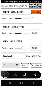 WEXS Sensors screenshot 2