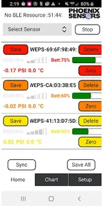 WEXS-10 Sensors screenshot 1