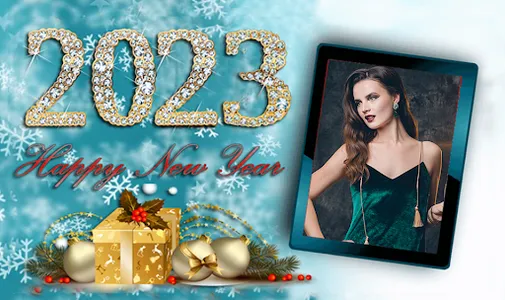 New Year Photo Editor - frame screenshot 3