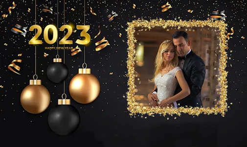 New Year Photo Frame - Editor screenshot 0