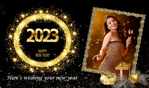 New Year Photo Frame - Editor screenshot 3