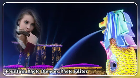 Water Fountain Photo Frame Pho screenshot 0