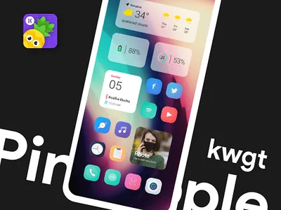 Pineapple KWGT screenshot 0