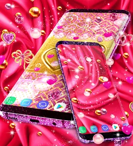 Pink gold luxury wallpaper screenshot 10