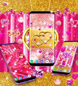 Pink gold luxury wallpaper screenshot 15