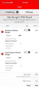 My Burger Online Ordering App screenshot 2