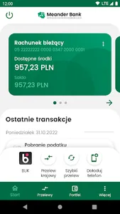 MeanderBank screenshot 2