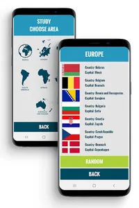 Flags and capitals screenshot 1