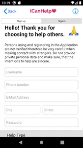 ICanHelp screenshot 2