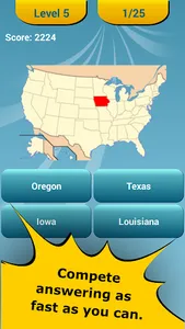 50 US States Quiz screenshot 1