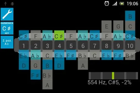 Harmonica tuner screenshot 1