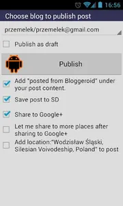 Bloggeroid for Blogger screenshot 2