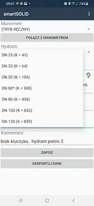 Aplikacja do badania hydrantów screenshot 0