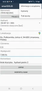 Aplikacja do badania hydrantów screenshot 3