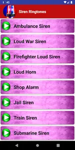 Loud Siren Ringtones screenshot 2