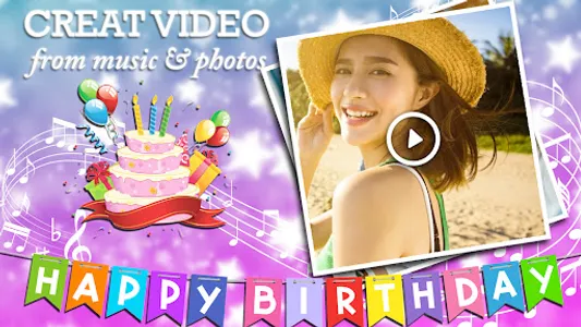 Birthday Photo Video Maker screenshot 0