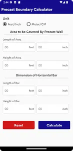 Precast Boundary Calculator screenshot 0