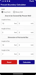 Precast Boundary Calculator screenshot 2