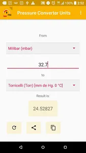 Pressure - unit converter screenshot 2